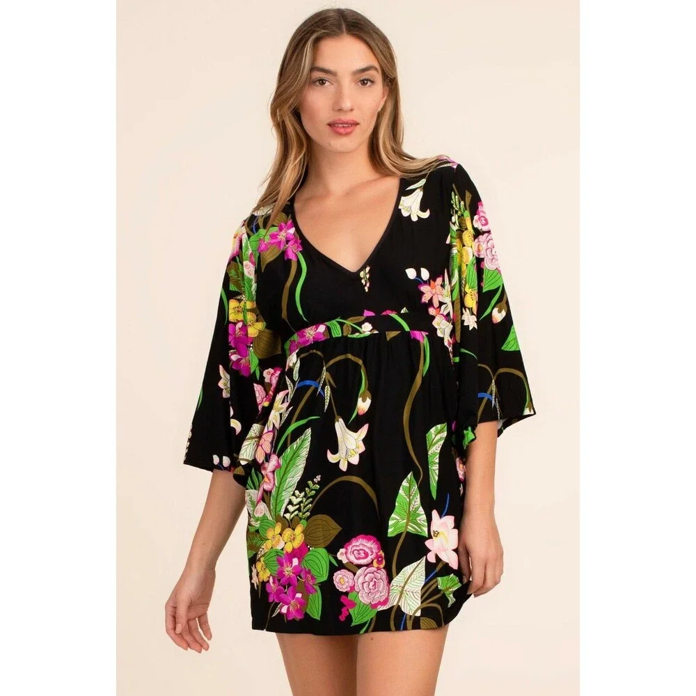 Trina Turk Moonlit Tunic Cover Up Tunic Dress